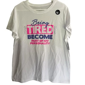 Wound Up Graphic Short Sleeve White T-Shirt Juniors Size XL(15/17) - Picture 1 of 7