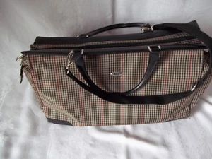 "Bolso de mano Diane Von Furstenberg DVF 20"" Dr. Bolsa a cuadros para pasar la noche - Imagen 1 de 10