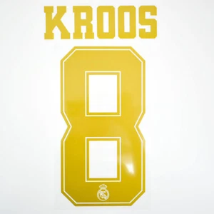 2019-20 Real Madrid Player Issue Home Gold Name Set Sporting ID - #8 KROOS fo...