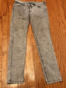 City Streets Gray Skinny Jeans Size 11 Inseam 30 Waist Good Condition - Picture 1 of 12