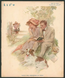 Life Magazine July 9 1914 Henry Hutt Eugenics~ Coca-Cola Ad~ Art Deco - Picture 1 of 5