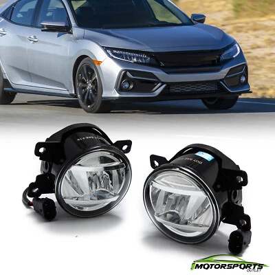 Fit 10-14 Toyota 4Runner 14-21 Toyota Tundra Tacoma Bumper Black LED Fog Lights - Image 1 of 4