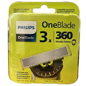 Philips Norelco OneBlade 360 Blade Replacement 3x Pack NEW SEALED IN BOX