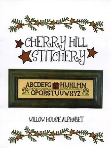 Willow House Alphabet Cross Stitch Chart Pack - Cherry Hill Stitchery - NIP - Picture 1 of 1