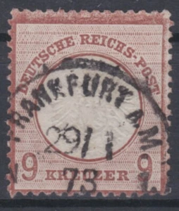 DR 1872 Großer Brustschild Mi. Nr. 27b  GEPRÜFT € 650,-- Gestempelt  - Bild 1 von 4