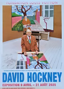 DAVID HOCKNEY - ORIGINAL EXHIBITION POSTER - FONDATION VUITTON PARIS - 2025 - Picture 1 of 10