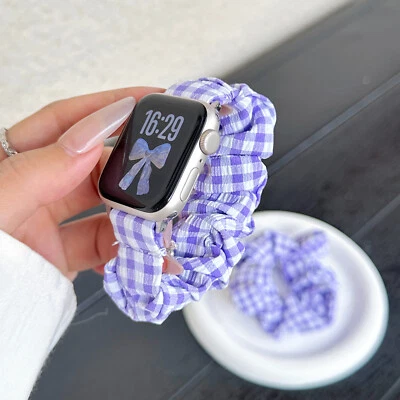 Correa elástica de lona a cuadros Ultra SE para Apple Watch Series 10 9 8 7 6 5 4  Foto 1 de 4