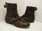 Romika Brown Leather Zip Ankle Comfort Boots Womens Size 40 EUR