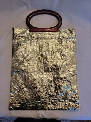 Vintage Women's Gold Convertible Purse 60-70's - Image 1 of 4
