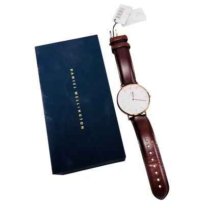 Daniel Wellington  40mm Classic Bristol Leather Watch in Rose Gold RRP $329 - image 1 of 2