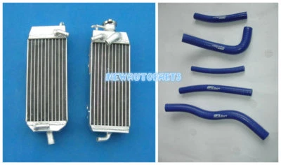 Radiador de aluminio L&R + manguera para Suzuki RM125W RM125X RM125Y 1998-2000 1999 azul Foto 1 de 4
