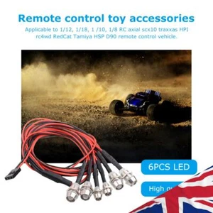 6pcs 5mm/3mm 6 LED Lights Kits for 1/12 1/18 1/10 1/8 Axial Scx10 RC Cars - Picture 1 of 8
