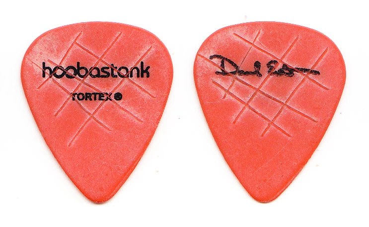 Hoobastank David Amezcua Signature Concert-Used Orange Guitar Pick - 2008 Tour - Image 1 of 1