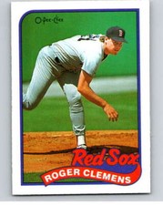 1989 O-Pee-Chee Baseball #121 Roger Clemens  Boston Red Sox V95573