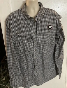 Drake Waterfowl Game Day Georgia Bulldogs Fishing Vented XL UGA Football SEC EUC - Picture 1 of 12