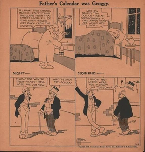 Bringing Up Father - 1919 - Cartoon Page - Some People Are Sensitive - Father's  - Picture 1 of 2