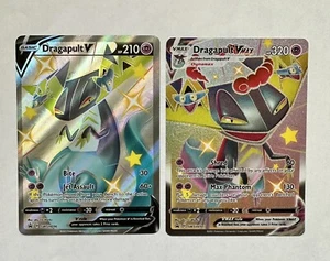 Juego de Cartas Coleccionables Pokémon - Dragapult V y VMAX SWSH096 y 097 Black Star Promo Arte Completo Casi Nuevo/Muy Nuevo - Imagen 1 de 2