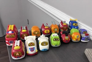 Vtech Go Go Smart Wheels Vehicles Lights & Sounds Lot Of 14 Pieces Tested - Picture 1 of 8