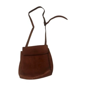 American Leather Co. Crossbody Bag Brown Leather Kansas Purse Brandy Smooth - Picture 1 of 7