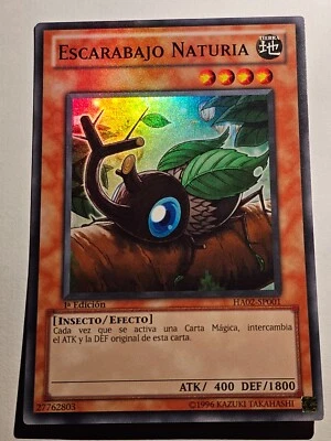 Naturia Beetle●YUGIOH●HA02●SUPER RARE●SPANISH●1st EDITION●NM●Y40 - Image 1 of 2
