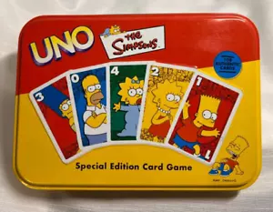 The Simpsons 2001 Uno Special Edition Card Game in Collectors Tin - Picture 1 of 4