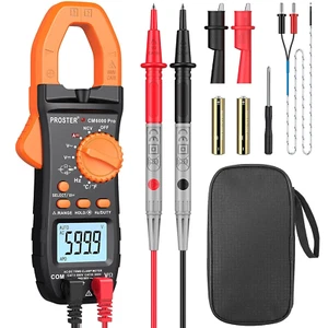 Pinza amperimétrica digital Proster, 6000 unidades, corriente CA CC de 800 A - Foto 1 di 12
