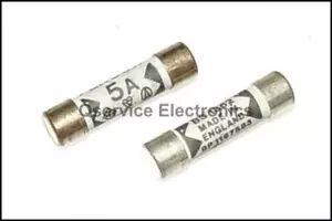 35 PIEZAS Cartucho de fusibles BS-1362 por fusibles de alerta Reino Unido 5a 250v bp1167583 1/4"" x 1"" NUEVO - Imagen 1 de 1