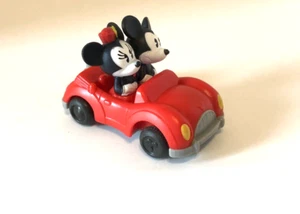 Walt Disney World McDonald Toy Runaway Railway #10 Mickey Minnie Mouse Red Car - Picture 1 of 5
