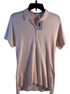 Polo Peter Millar donna indossa rosa camicia grande logo ghianda 89€ nuova - Foto 1 di 10