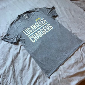 Los Angeles Chargers T-Shirt Uomo Taglia Media NFL Abbigliamento Squadra Poly Bolt Up - Foto 1 di 11
