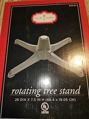 Trim A Home Rotating Revolving Christmas Tree Stand Turning Motion - Image 1 of 2