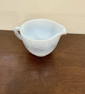 Vintage Federal Glass Creamer And Sugar Bowl Drizzle Pattern - Picture 1 of 7