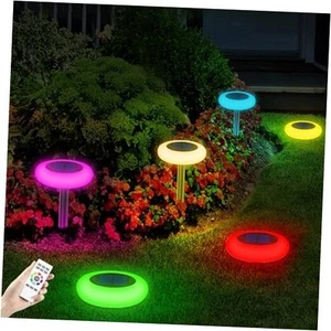 Colorful Solar Colorful Solar Lights Outdoor, Color Changing Solar Lights 6pack - Picture 1 of 7
