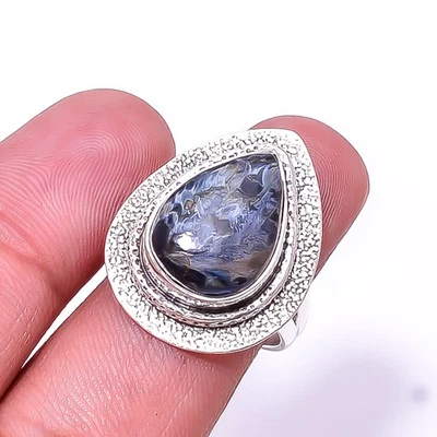 Pietersite - Anillo de plata de ley 925 hecho a mano de diseñador Namibea s.7 Sku39 Foto 1 de 4