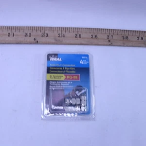 (3-Pk) Ideal Twist-On Coax Cable F-Connectors 84-018 - Picture 1 of 4