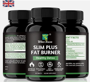 60 Count Weight Loss Tablets Slim Plus Fat Burner - Picture 1 of 3