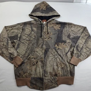 Giacca con cappuccio e zip intera mimetica Ace made USA Hardwoods taglia L leggera - Foto 1 di 10