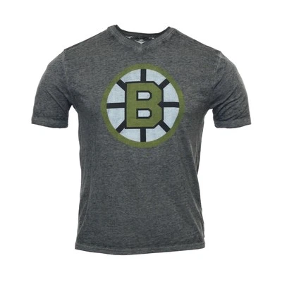Chaqueta Roja Para Hombre Oscura Vintage NHL Boston Bruins Camiseta Cuello en V (Grande, Gris) $48 Foto 1 de 4