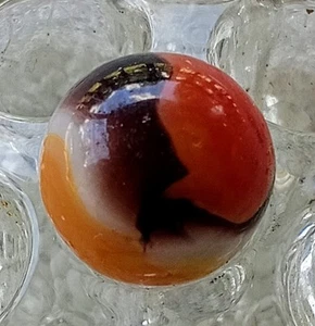 5/8" Vitro Agate Beautiful Yellow Jacket Marble In Mint Condition. - Picture 1 of 8