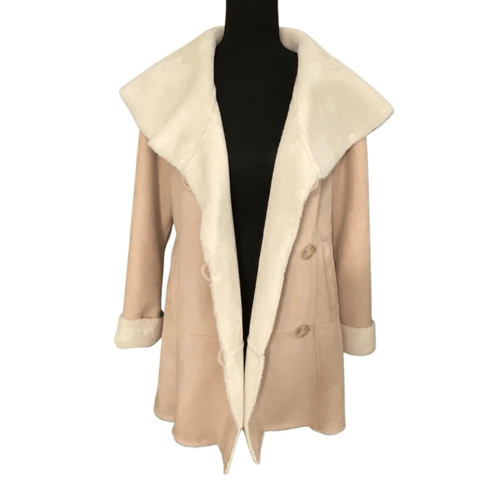 Dennis by Dennis Basso Women’s Faux Suede/Fur Winter Jacket/Coat - Image 1 of 4