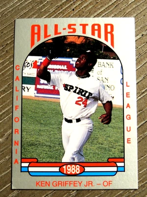 KEN GRIFFEY JR 1988 LIGA DE CALIFORNIA ALL-STAR #26 LEYENDA MARINER HOF Foto 1 de 2