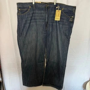 True Nation Relaxed Fit Jeans 56x30 Dark Wash Straight Leg NWT - Picture 1 of 9