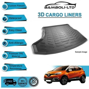 3D CARGO LINER BOOT LINER REAR TRUNK MAT FOR Renault Captur 2013-UP ANTI-SKID - Picture 1 of 4