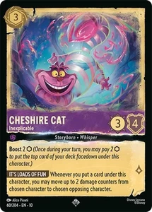 Disney Lorcana TCG Susurros en el Pozo Gato de Cheshire - Inexplicable 60/204 - Imagen 1 de 3