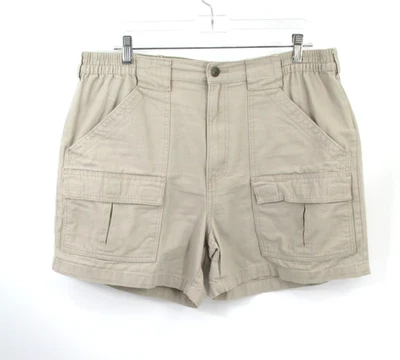 RED HEAD Cargo Hiking Shorts Men 38 Beige Khaki Elastic Waist Outdoors Camping - Image 1 of 4