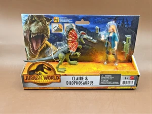 Jurassic World Dominion Claire & Dilophosaurus Juego Nuevo Sin Abrir - Imagen 1 de 3