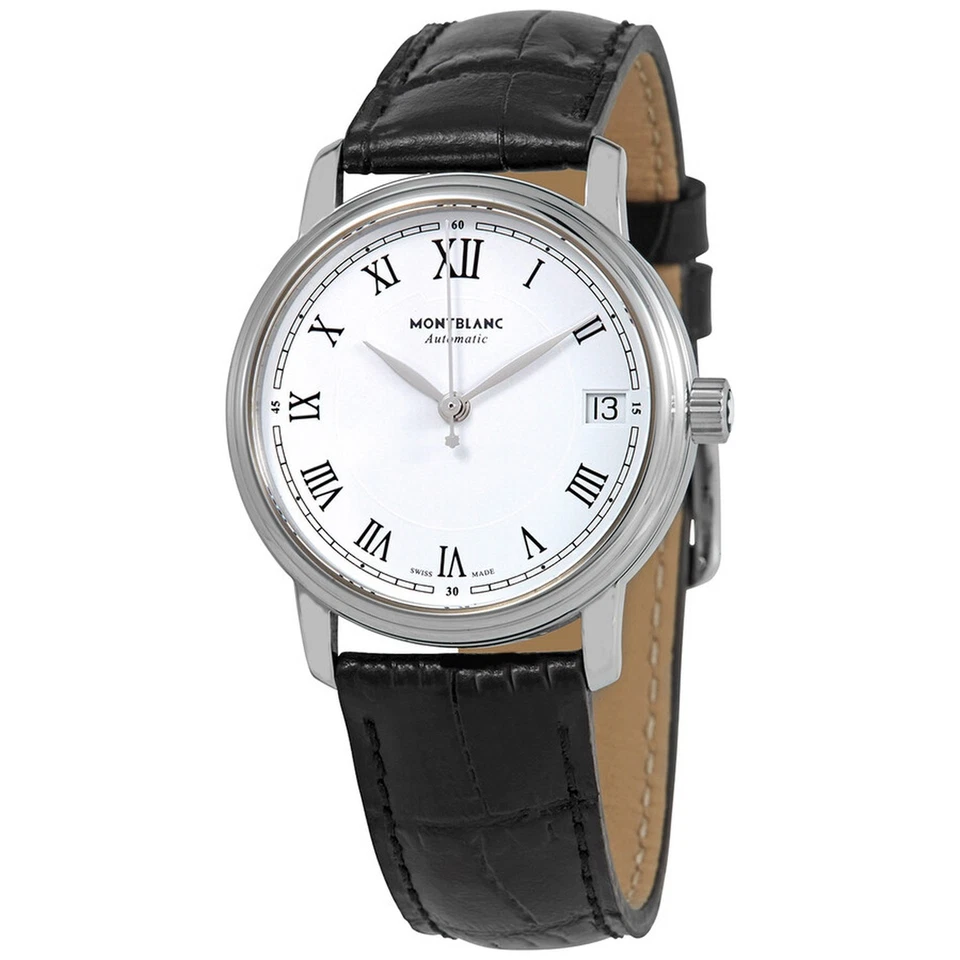 Reloj automático Montblanc 124782 Tradition para mujer esfera blanca Foto 1 de 3