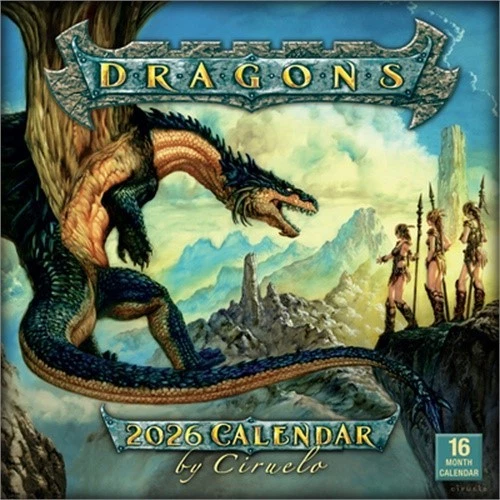 SELLERS PUBLISHING 2026 Dragons by Ciruelo Wall Calendar (Calendar)