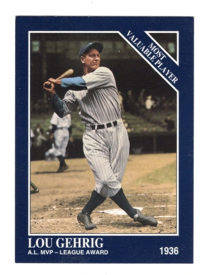 1993 Conlon Collection Baseball Lou Gehrig # 8 NMT - Image 1 of 1