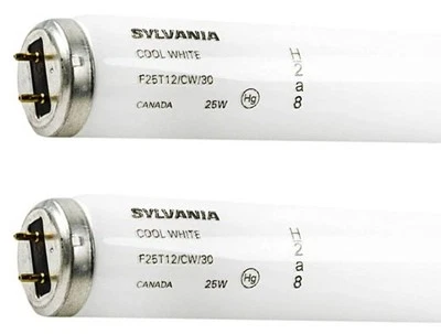 Sylvania 22528 - F25T12/CW/30 (2 Pack) 25 Watt Fluorescent Tube - 30 inch T12 - Image 1 of 2